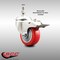 Service Caster 3 Inch 316SS Red Polyurethane Swivel 10mm Stem Caster Total Lock Brake SCC SCC-SS316TSTTL20S314-PPUB-RED-M1015 - alternate 4